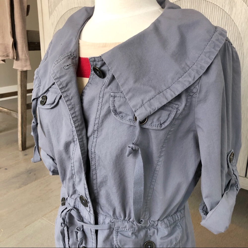 LOFT Sz M Cargo Utility Jacket w/ Drawstring Waist - Picture 2 of 7